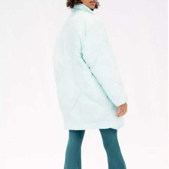 Free People - Icy Blue Longline Puffer Jacket - Picture 3 of 7